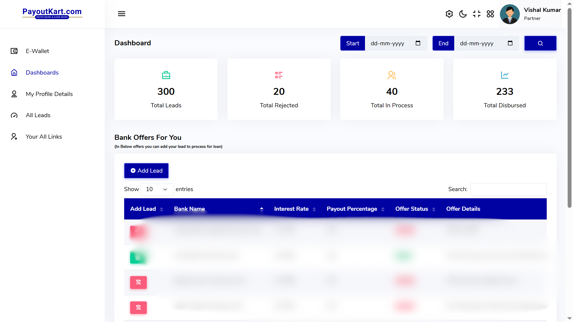 Personalized Dashboard